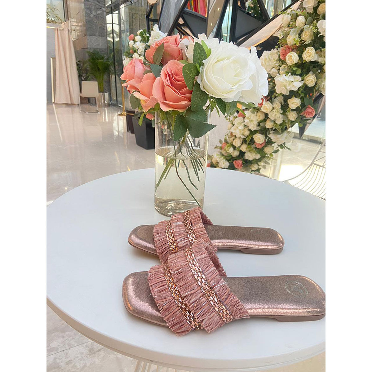 Sun-San Sandals Sea Wee Metallic Rose Gold - Spoiled Sweet Boutique -  Spoiled Sweet Boutique