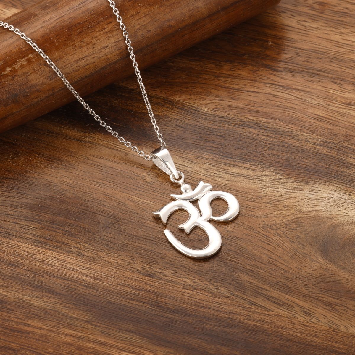 Buy GIVA Sterling Silver Om Pendant with Link Chain for Womens and Mens ...