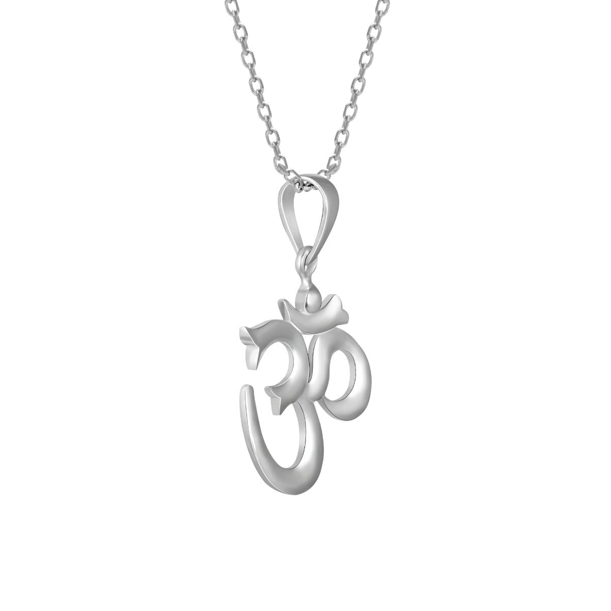 Buy GIVA Sterling Silver Om Pendant with Link Chain for Womens and Mens ...