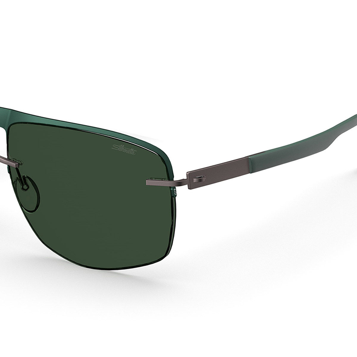 Samba Shades Miami Classic Round Wayfarer Sunglasses with Rubber Green  Frame, Green Mirror Lens