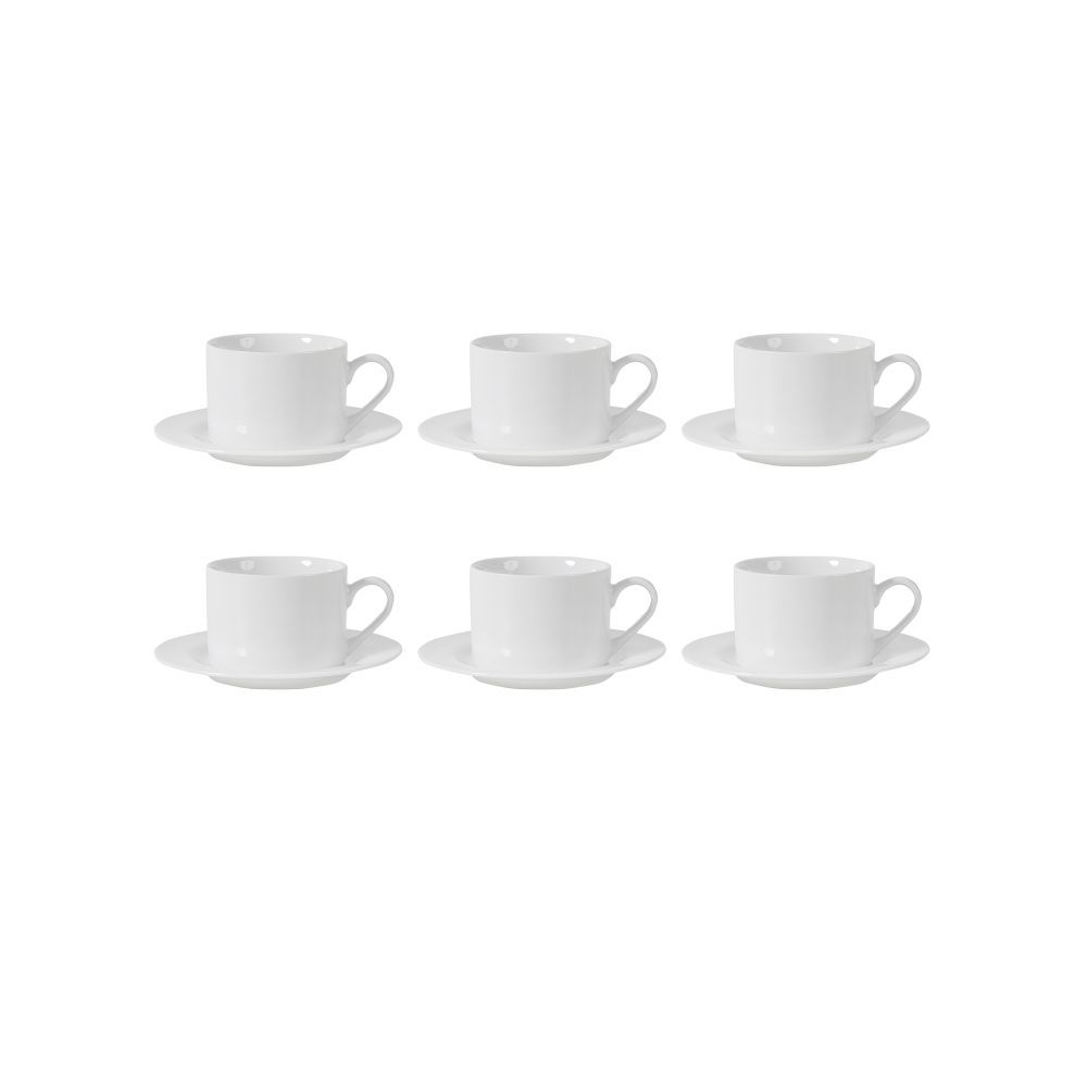 Pure Home + Living Set of 6 Tea Cup and Saucer Set Buy Pure Home