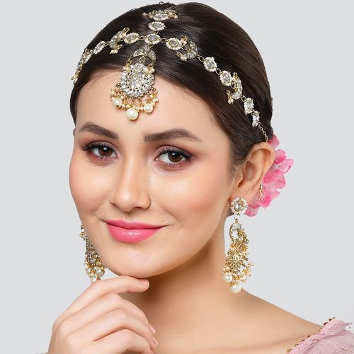 Buy Gold Hair Accessories for Women by Karatcart Online