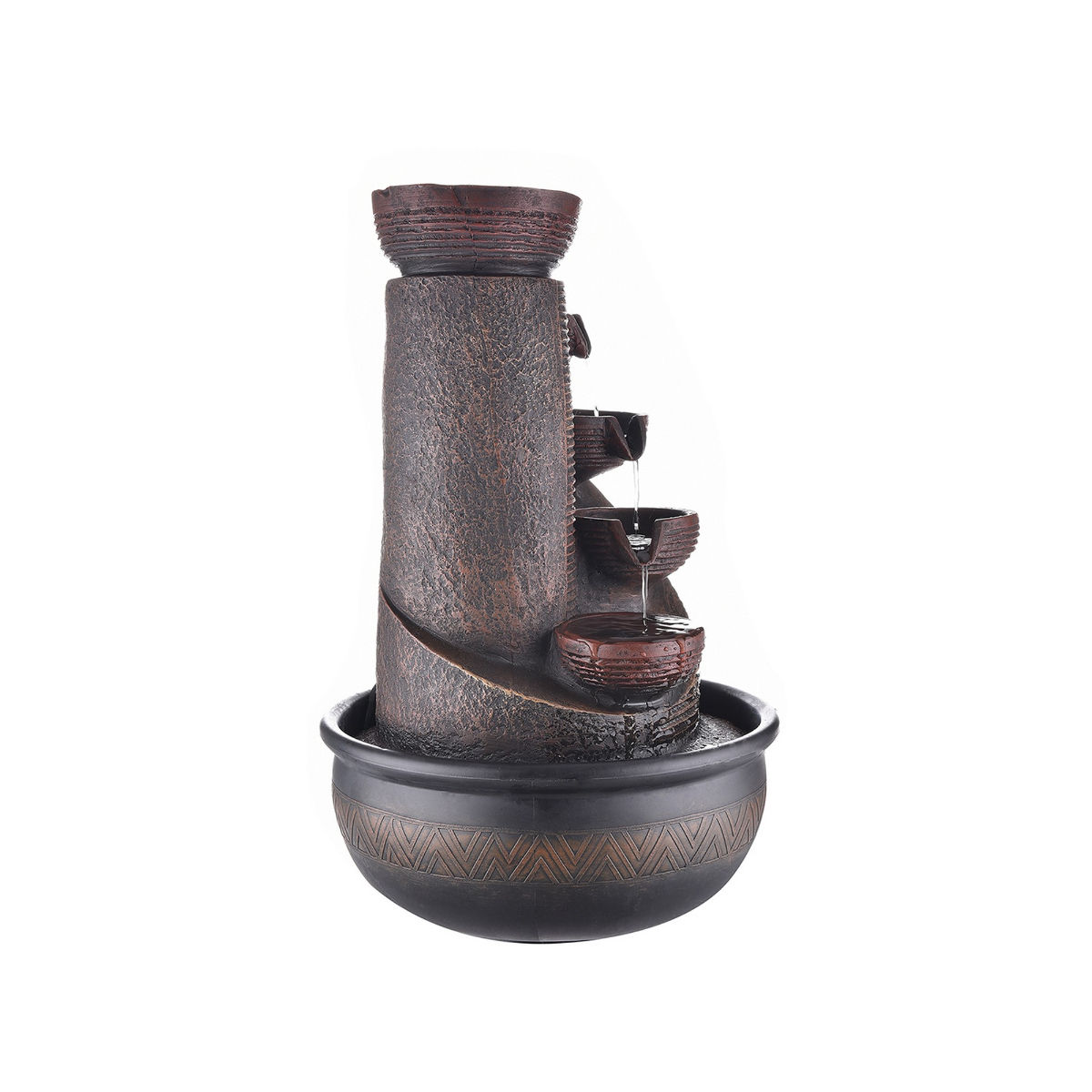 Buy eCraftIndia Five Steps Cylinderical Water Fountain Online