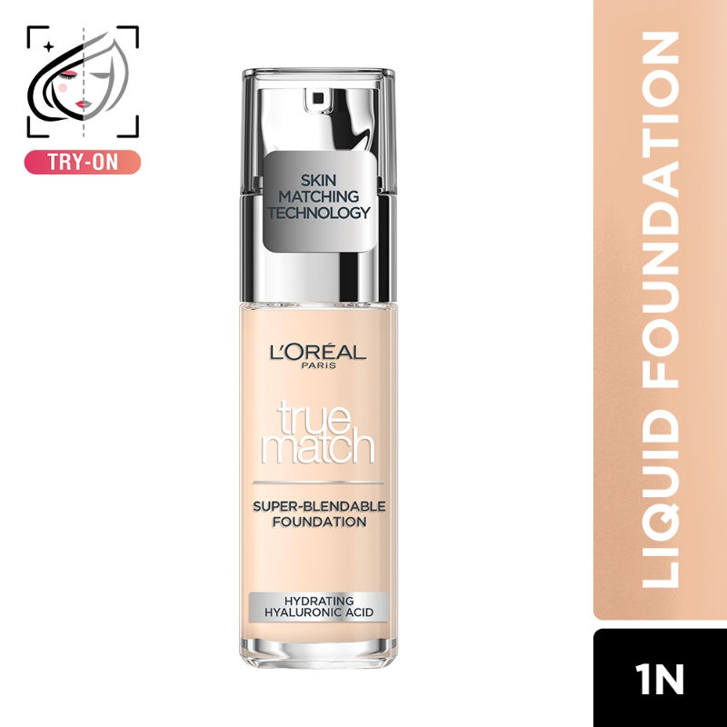 Buy L'Oreal Paris True Match Super-Blendable Foundation With Hydrating  Hyaluronic Acid Online
