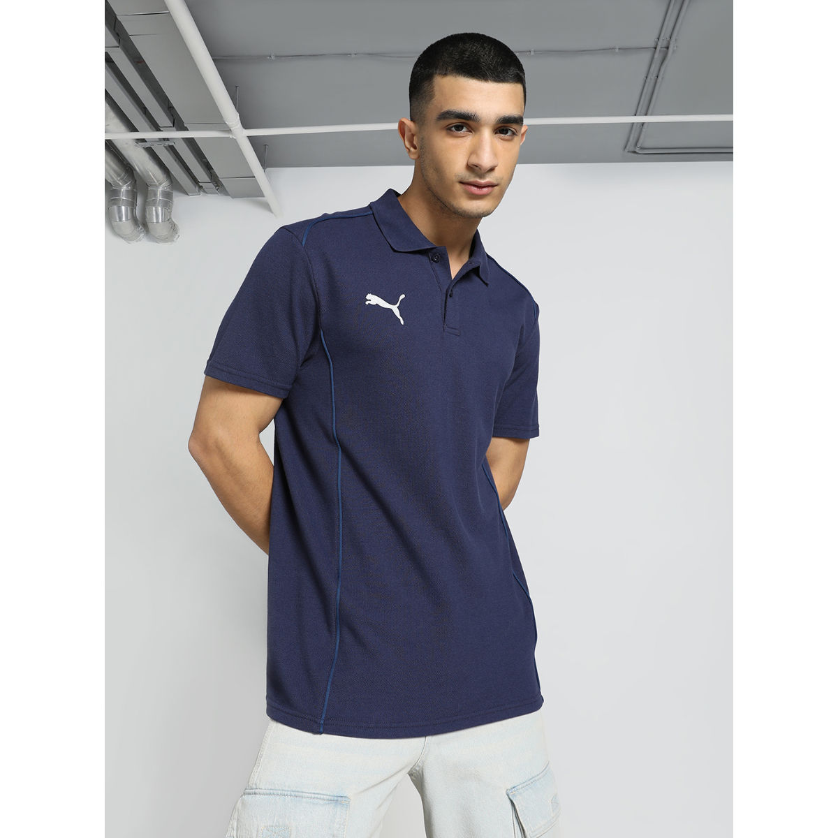 Puma blue polo t shirt online