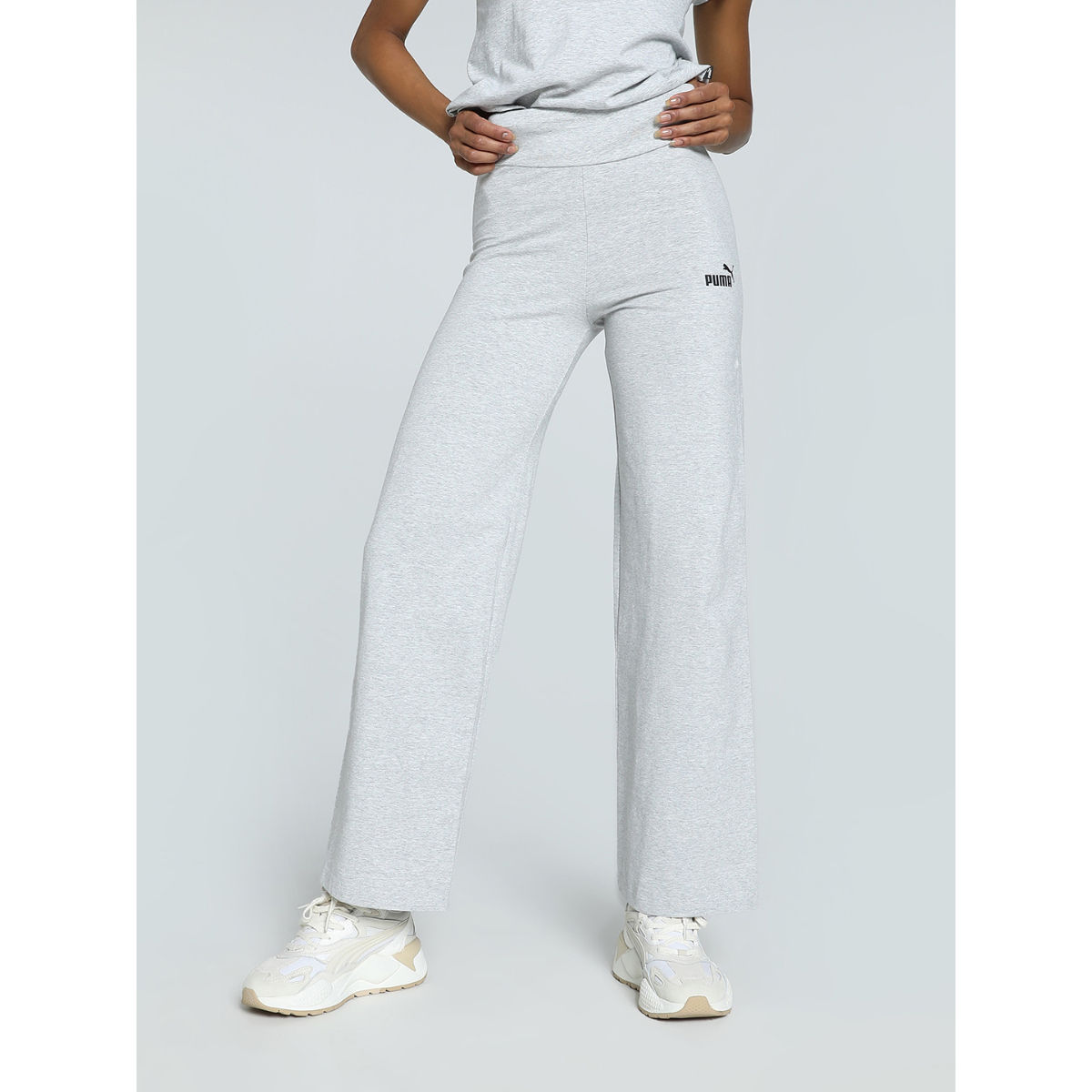 Buy Puma Essentials Straight Womens Grey Sweatpants Online