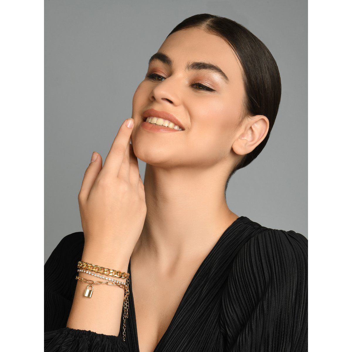 Buy Kate Spade Gold Lock And Spade Pave Bangle for Women Online  Tata CLiQ  Luxury