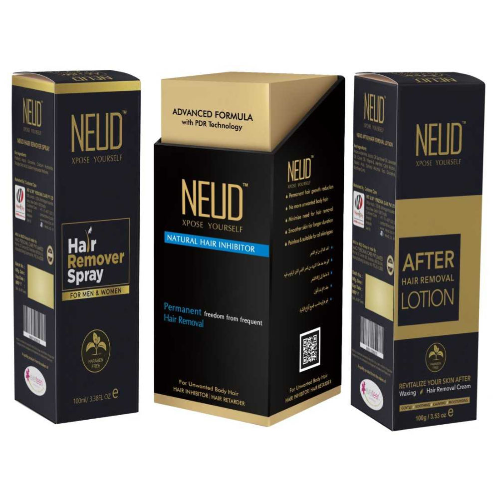 Neud Ultimate Combo Of Hair Inhibitor Hair Remover Spray and After Hair Removal Lotion: Buy Neud Ultimate Combo Of Hair Inhibitor Hair Remover Spray and After Hair Removal Lotion Online at Best Neud Ultimate Combo Of Hair Inhibitor Hair Remover Spray and After Hair Removal Lotion: Buy Neud Ultimate Combo Of Hair Inhibitor Hair Remover Spray and After Hair Removal Lotion Online at Best