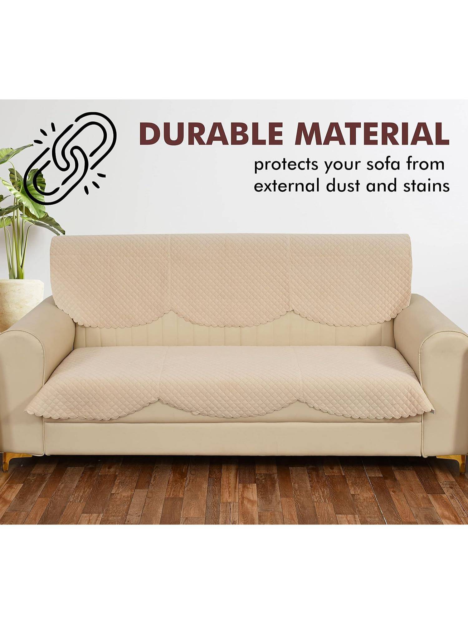 BAJO'S Beige 3 Seater Sofa Cover