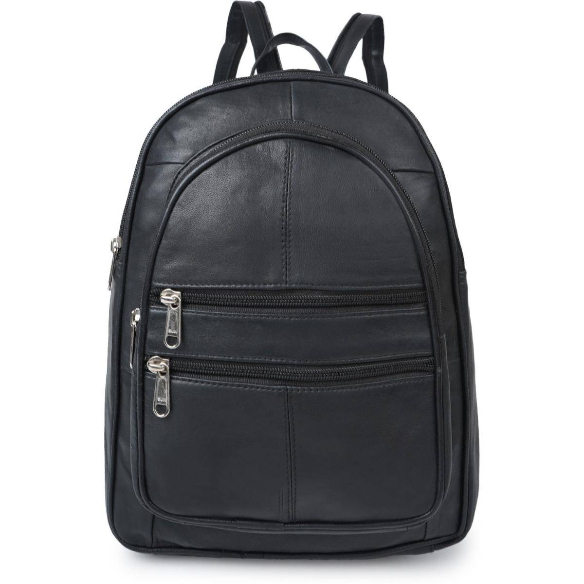 Cimoni Unisex Solid Black Backpack