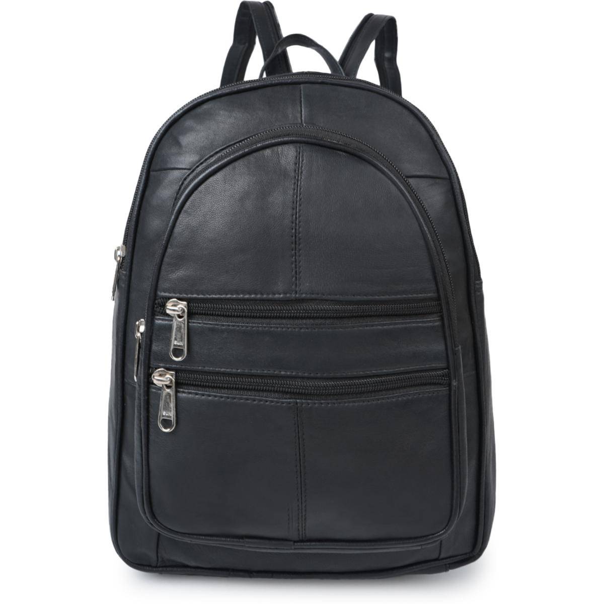 Cimoni Unisex Solid Black Backpack