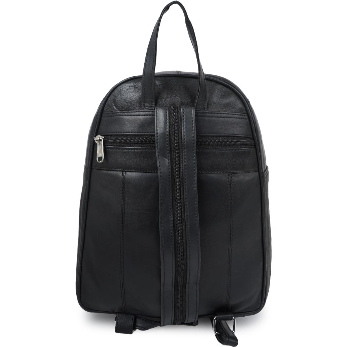 Buy Cimoni Unisex Solid Black Backpack Online