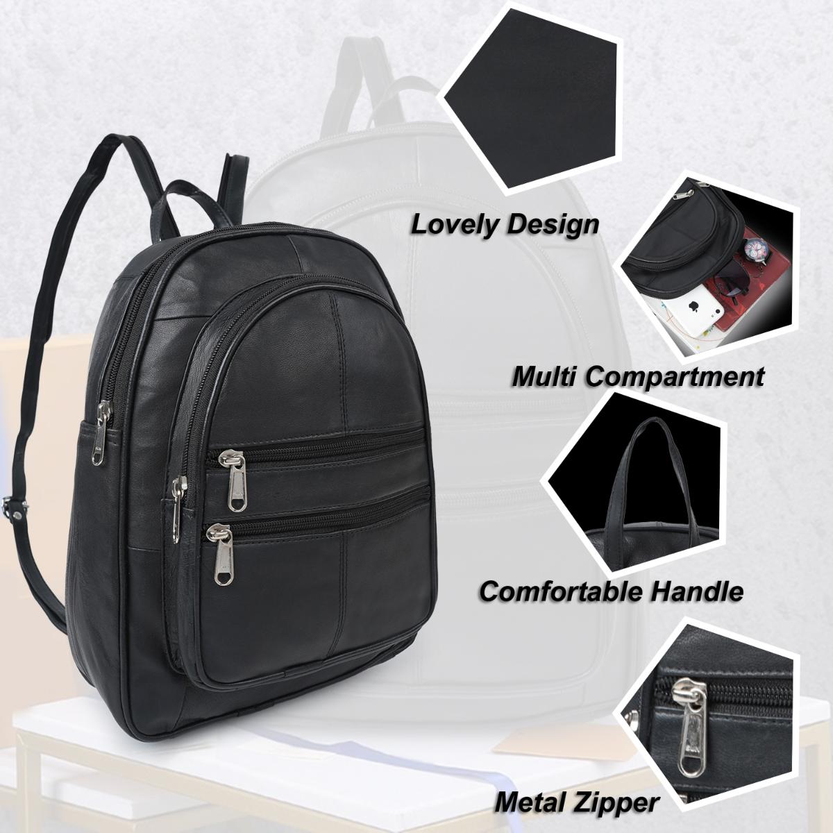 Buy Cimoni Unisex Solid Black Backpack Online