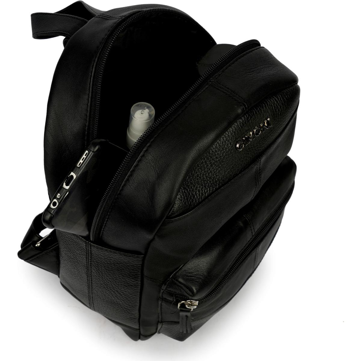 Buy Cimoni Unisex Solid Black Backpack Online