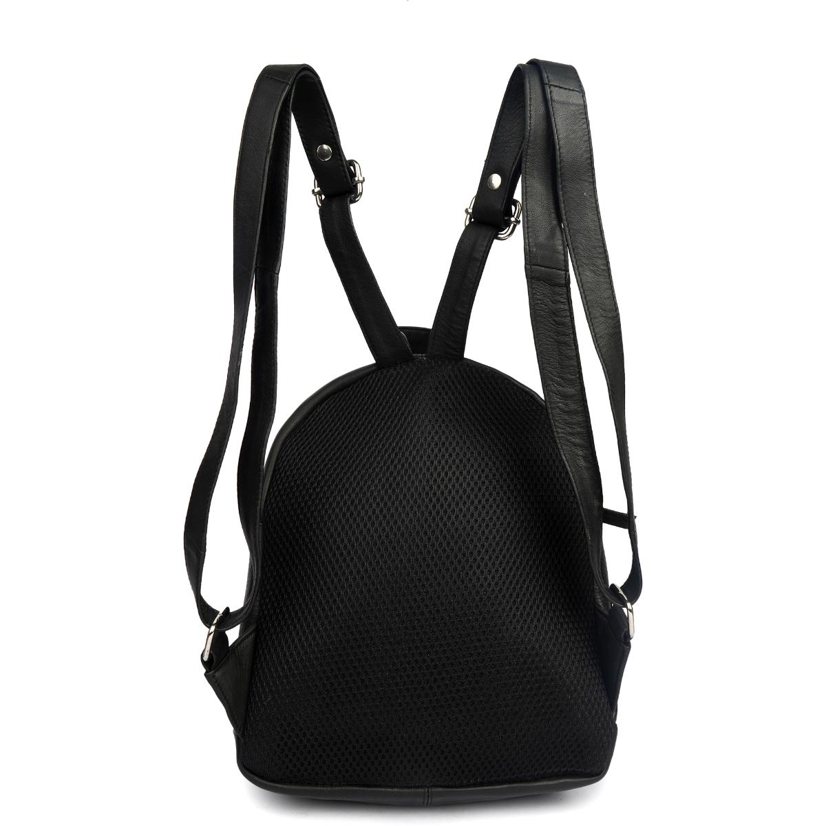 Buy Cimoni Unisex Solid Black Backpack Online