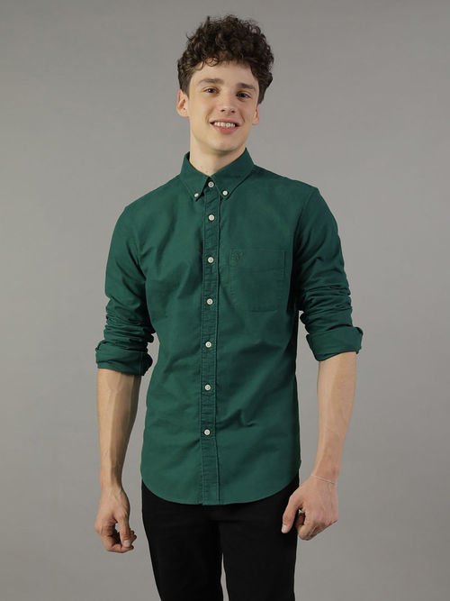 american eagle mens dress shirts Blue American Eagle Dress Shirts American Eagle Men Blue Slim Fit Everyday Button Up Shirt