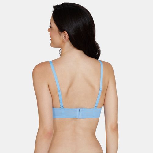 Buy Zivame Beautiful Basics Padded Wired 3-4Th Coverage Strapless Bra -  Little Boy Blue Online