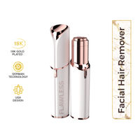 Finishing Touch Flawless Facial Hair Remover - White/Rose Gold -Battery  Included