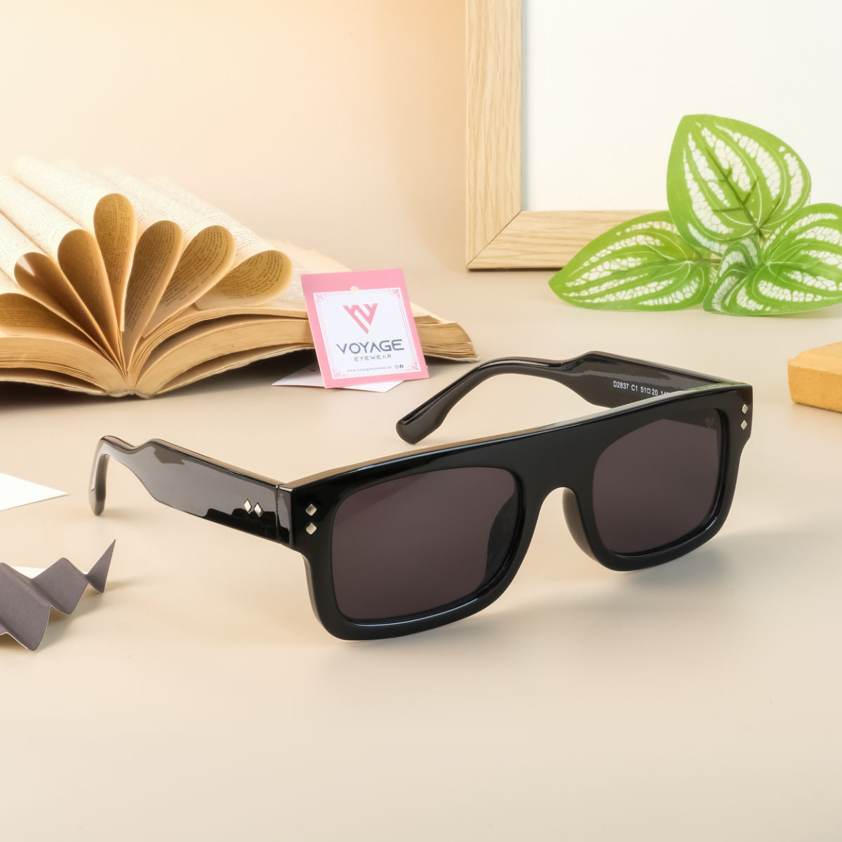 Buy VOYAGE Rectangular Sunglasses Black For Men & Women Online @ Best  Prices in India | Flipkart.com