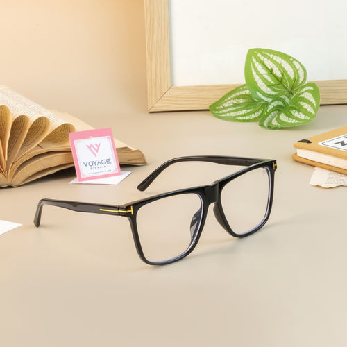 Voyage Black Wayfarer Eyeglasses for Men Women 602MG3904