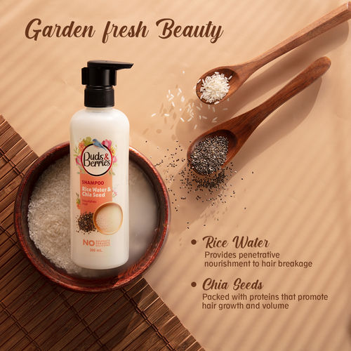 Buds & Berries Rice Water And Chia Seeds Hair Nourishment Regimen (Shampoo + Hair Mask): Buy Buds & Berries Rice Water And Chia Seeds Hair Nourishment Regimen (Shampoo + Hair Mask) Online Buds & Berries Rice Water And Chia Seeds Hair Nourishment Regimen (Shampoo + Hair Mask): Buy Buds & Berries Rice Water And Chia Seeds Hair Nourishment Regimen (Shampoo + Hair Mask) Online
