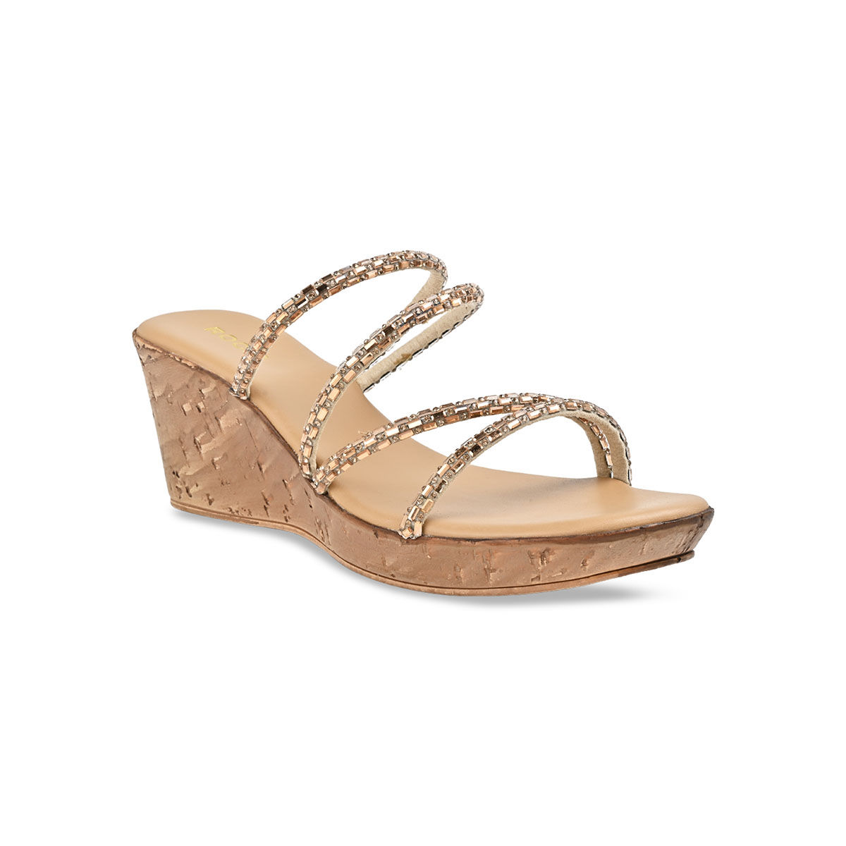 Rose gold wedge online sandals