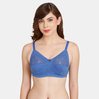 Zivame All That Lace Push Up Wired Low Coverage Bra-Blush