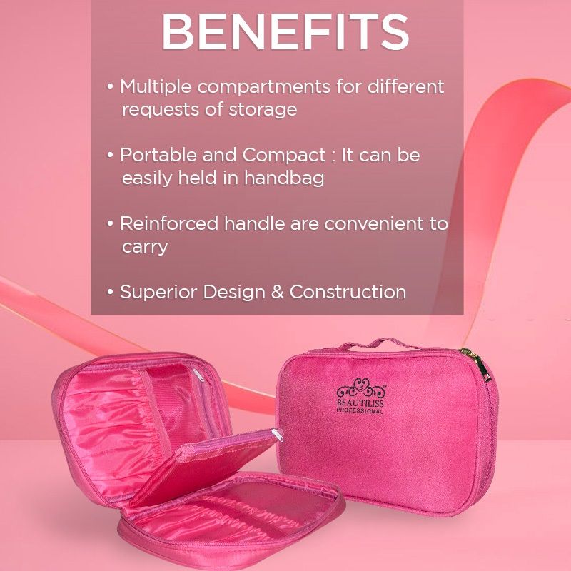 Buy Beautiliss Makeup Cosmetic Bag Vanity Storage Kit Travel Organizer