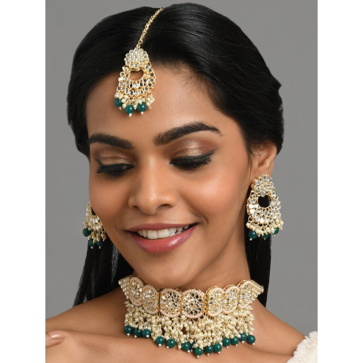 Bridal kundan jewellery set - Indian Jewellery Designs