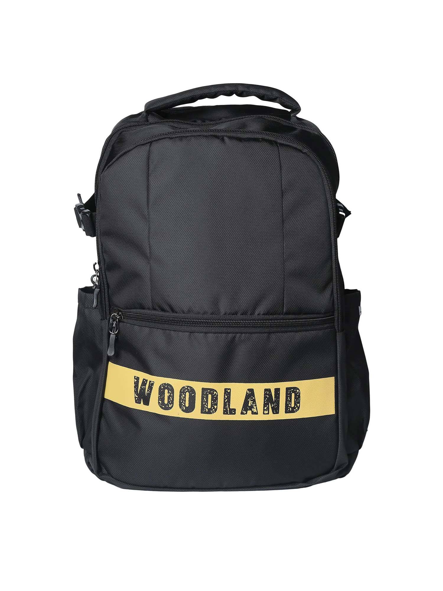 WOODLAND Unisex Black Solid Bagpack