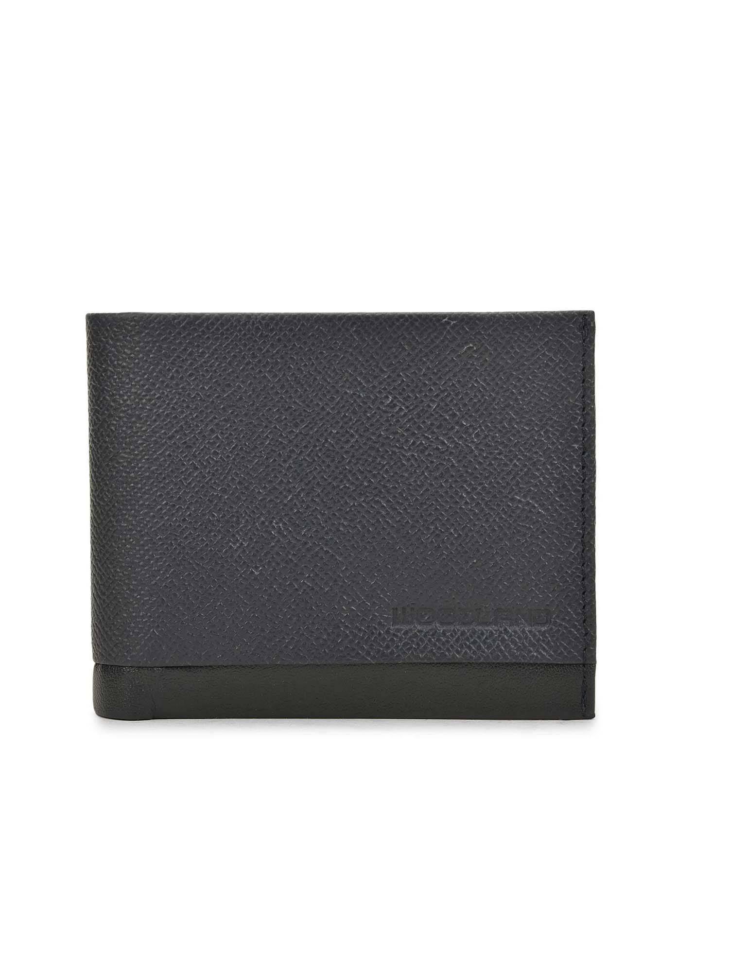 WOODLAND Men Black Textured Wallet