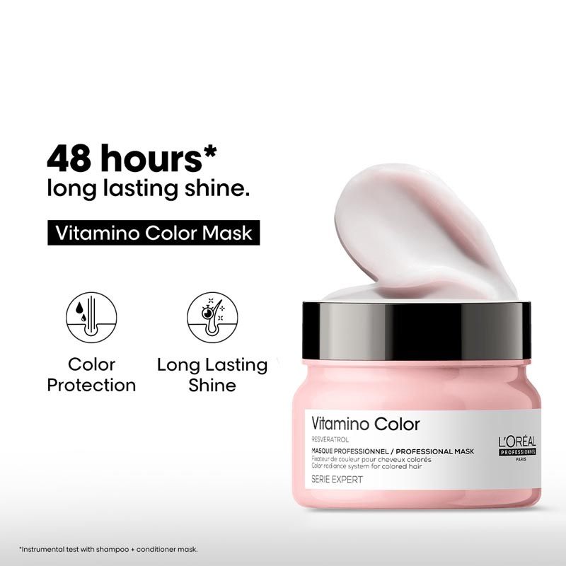 L’Oréal Professionnel Vitamino Color Mask for for Color Protection & Shine With Resveratrol
