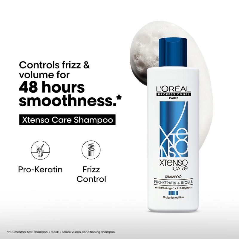 L'Oreal Professionnel Xtenso Care Shampoo, Frizz-Free Smooth Hair With Pro-Keratin & Incell
