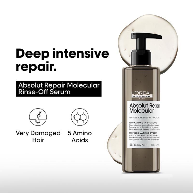 L'Oréal Professionnel Absolut Repair Molecular Deep Repair Rinse-Off Serum For Very Damaged Hair