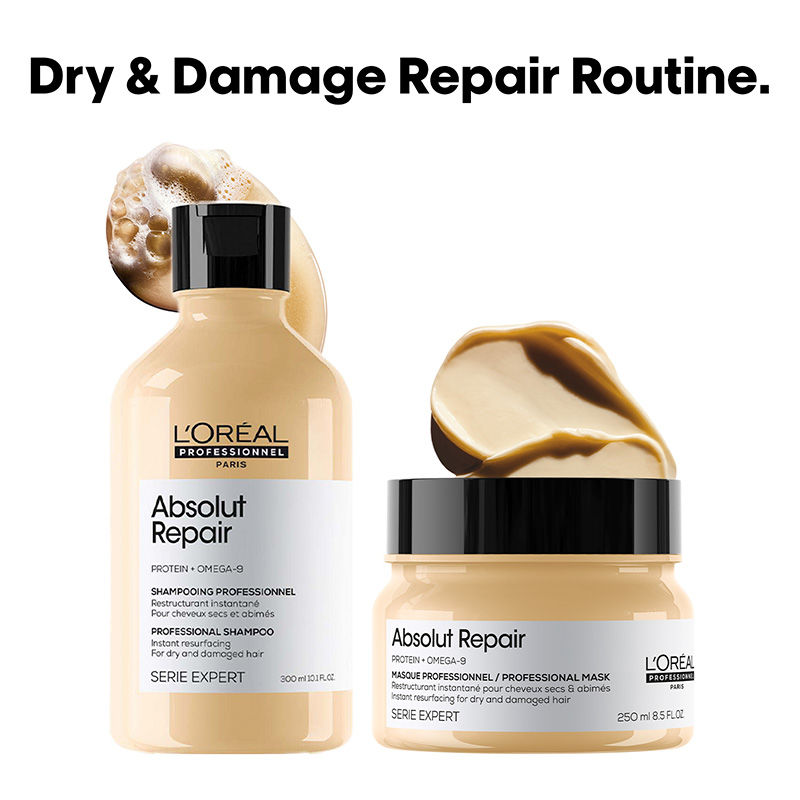 L'Oréal Professionnel Absolut Repair Shampoo & Hair Mask Combo, Serie Expert
