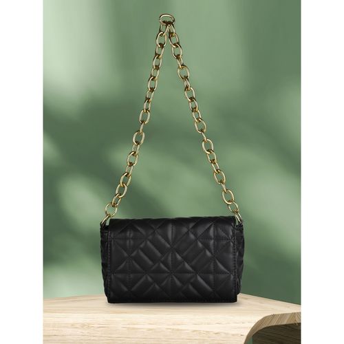 MINI WESST Black Casual Textured Shoulder Bag: Buy MINI WESST Black Casual  Textured Shoulder Bag Online at Best Price in India