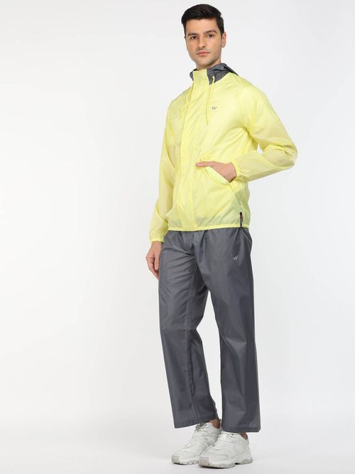 Buy Wildcraft Men Yellow Solid Rain Jacket with Pant (Set of 2) Online