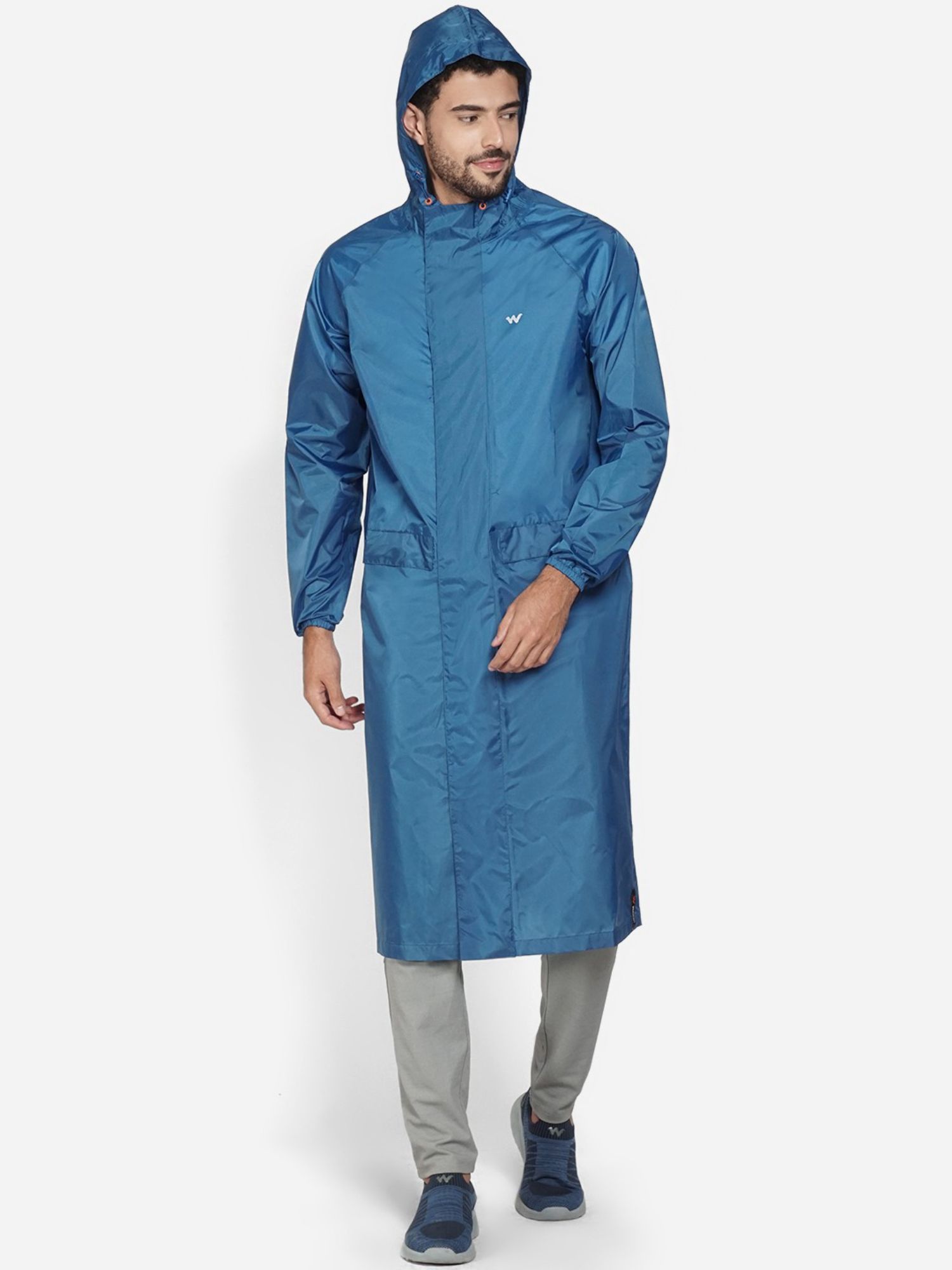 Buy Wildcraft Men Blue Solid Rain Jacket Online