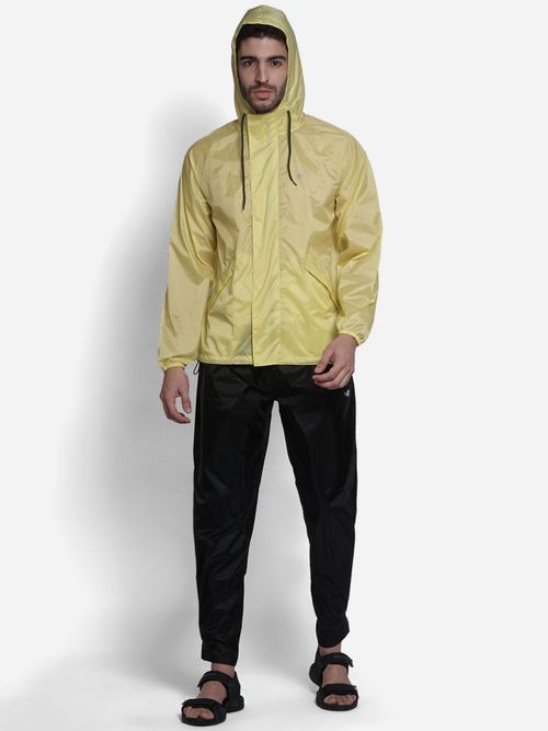 Buy Wildcraft Men Yellow Solid Rain Jacket Online