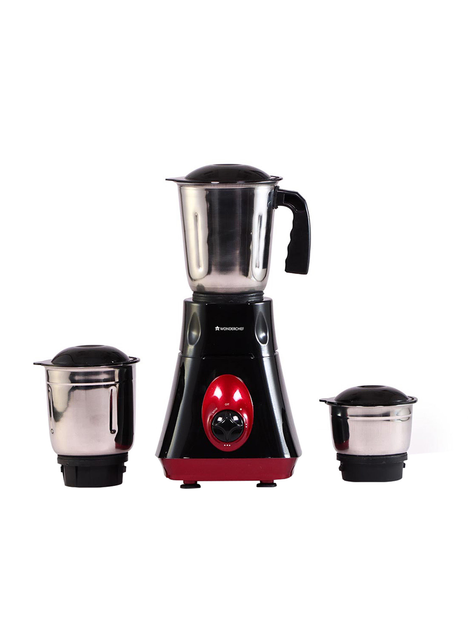 Wonderchef Vietri MixerGrinder With 3 Stainless Steel Jars Black