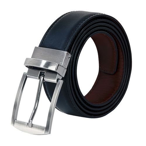 Leather World Men Solid Genuine Leather Belt