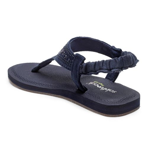 Buy SOLETHREADS Yoga Sandal Navy Solid Women Sandals online