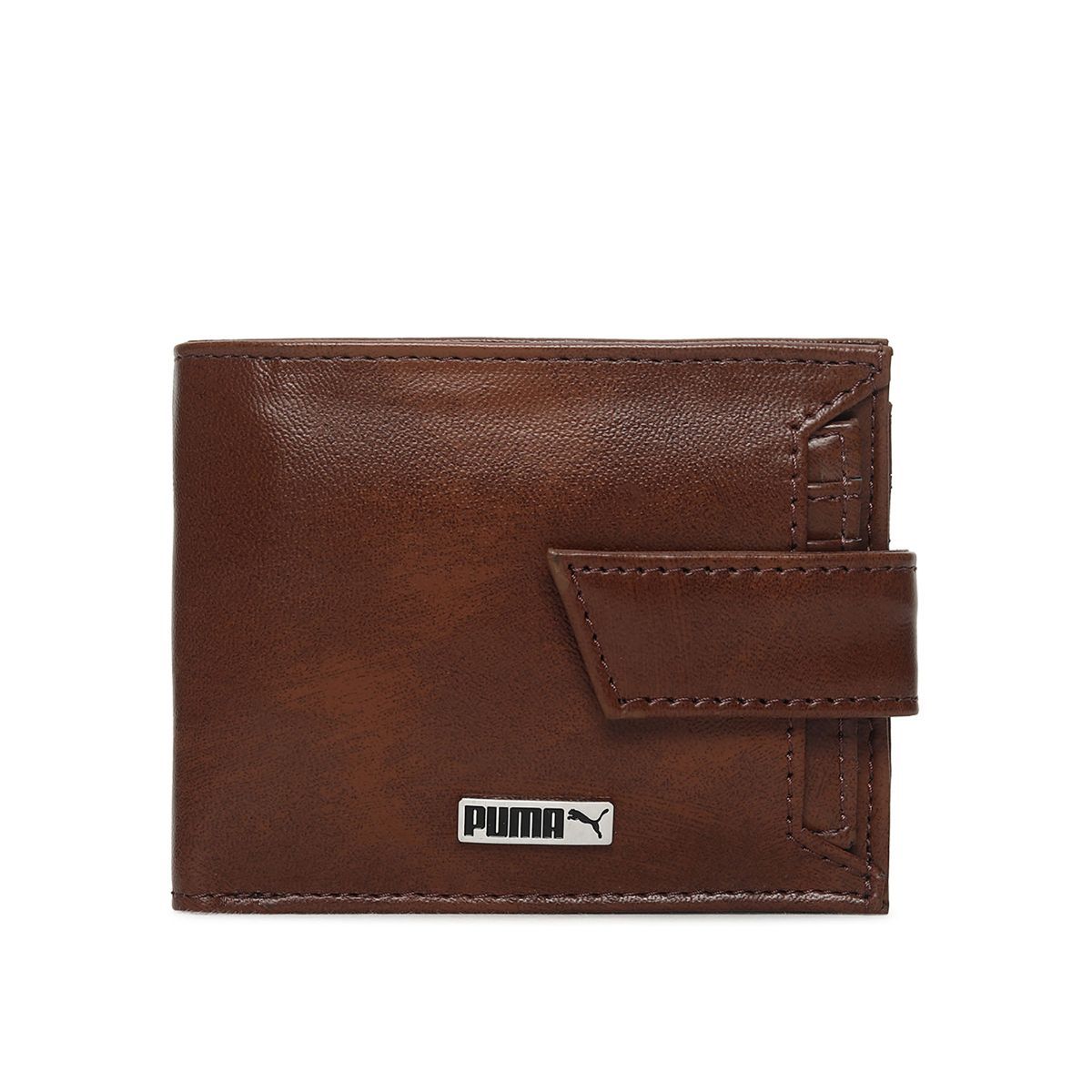 Stylish Brown Leather Puma Wallet