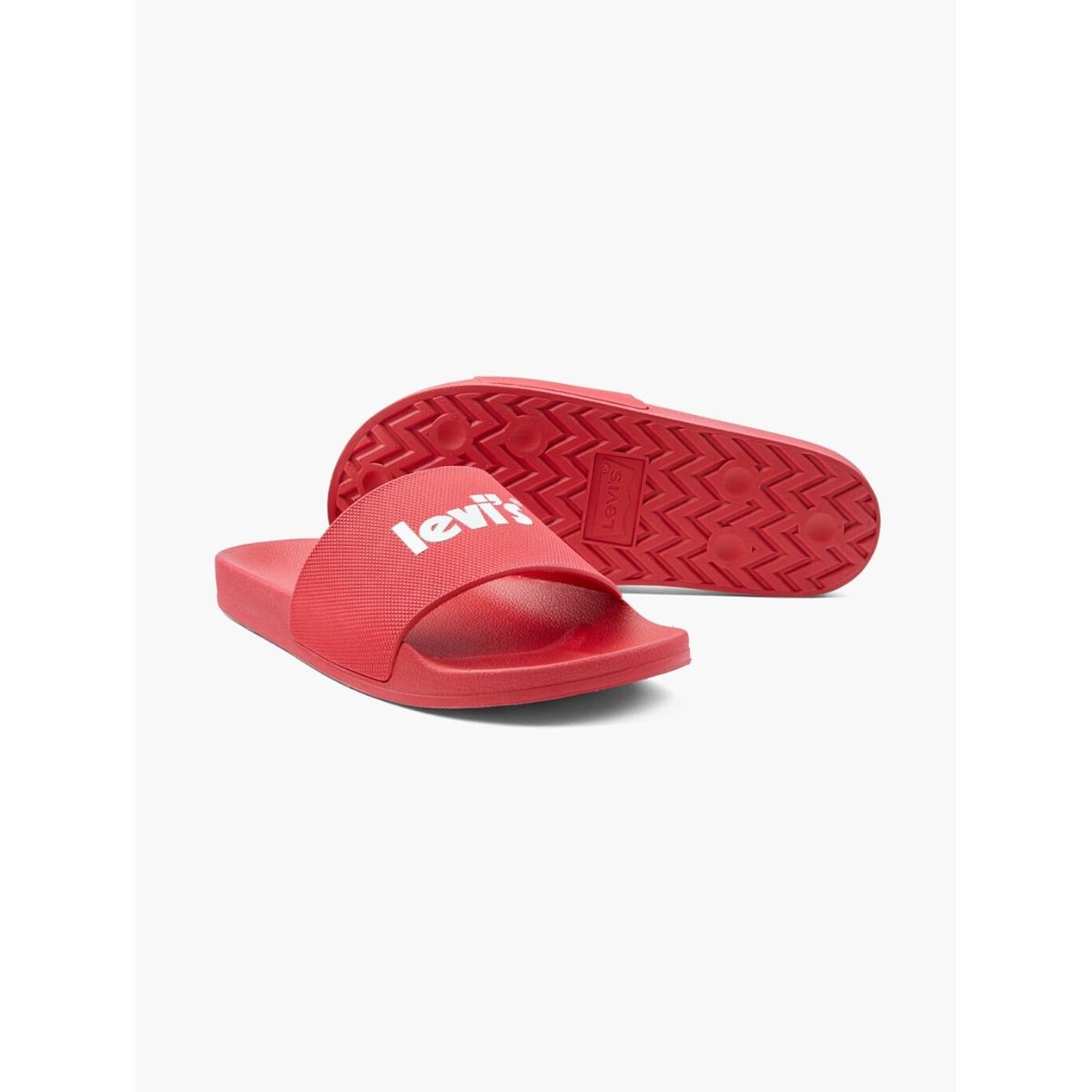 Buy Levi s Mens June Poster Red Textured Sliders Online