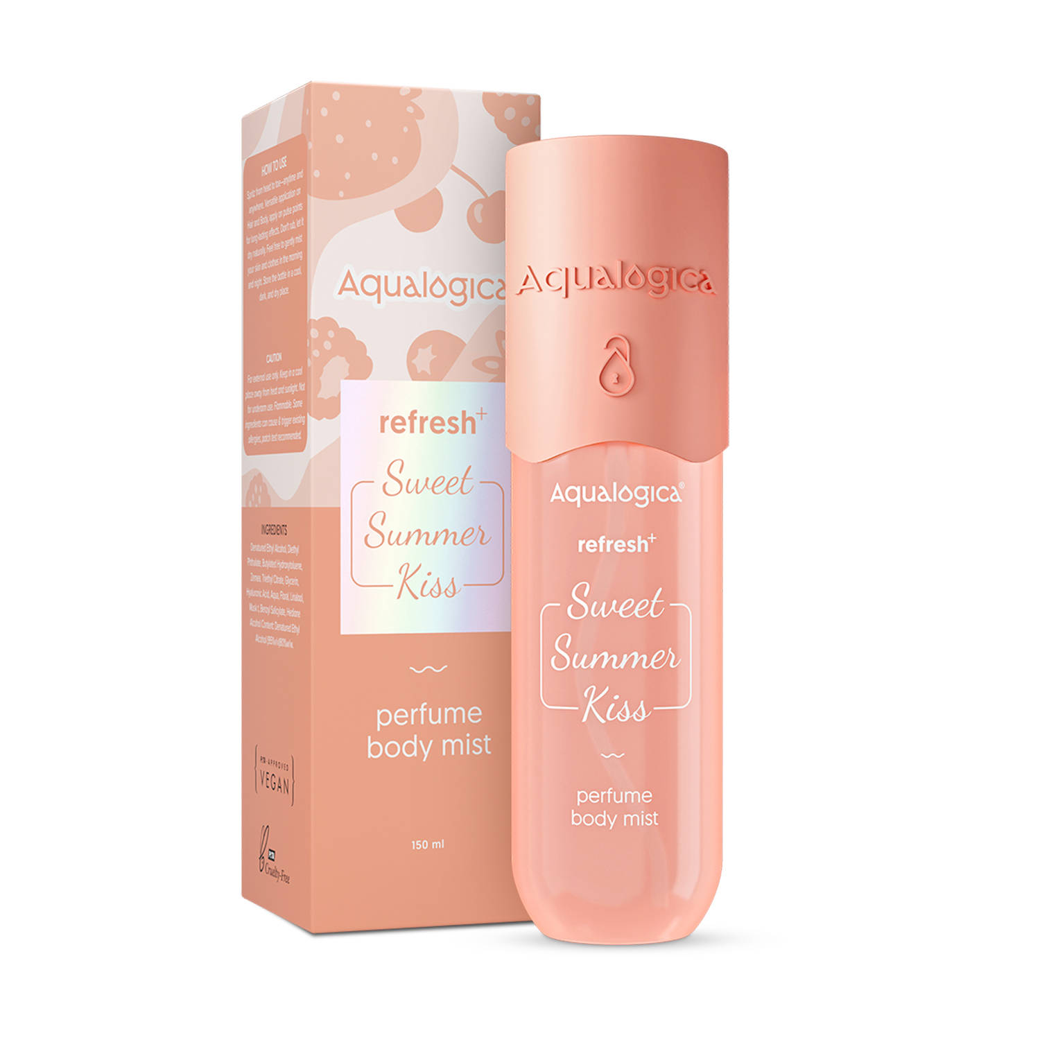 Aqualogica Refresh+ Perfume Body Mist Sweet Summer Kiss 150m... - view 8