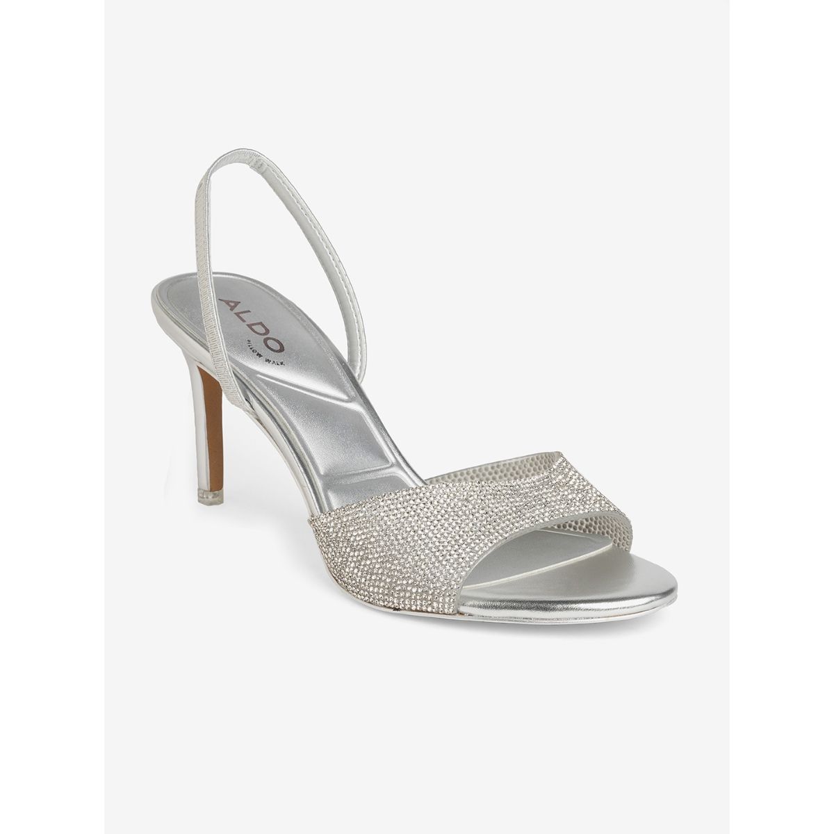 Aldo silver online sandals