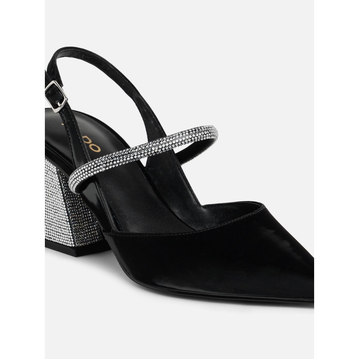 aldo white block heel