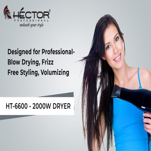 Hector Professional 2000 Watt Hair Dryer for Men and Women