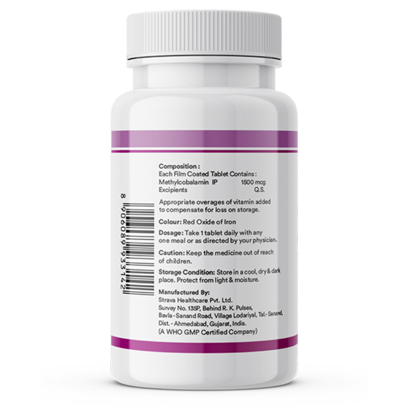 Buy Inlife Vitamin B12 1500 mcg Methylcobalamin Tablets Online