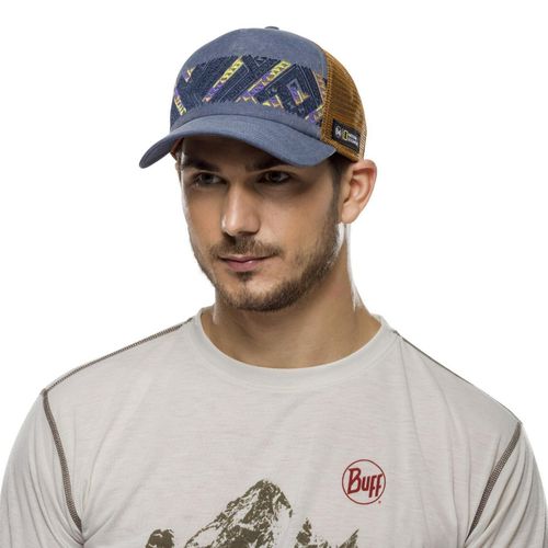 Buy Buff Unisex Blue Polyester Trucker Cap Tzom Stone Online